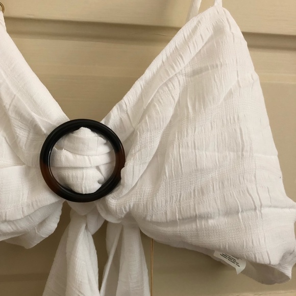 Show me your Mumu white kenny scarf crop bandeau - Picture 6 of 8